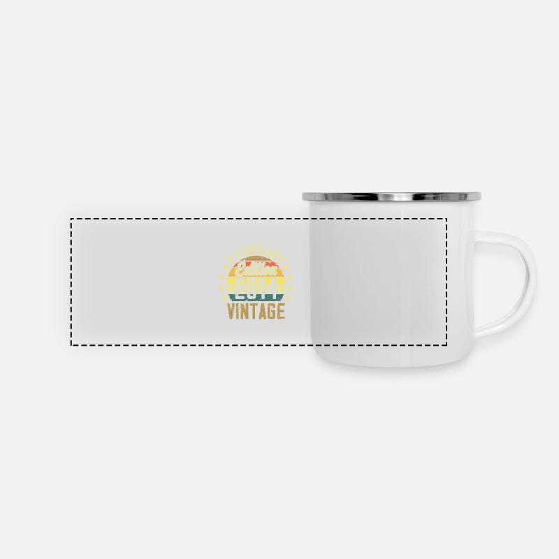 Birthday 10 years - Gift February 2014 - 10th - Panoramic Camper Mug - white