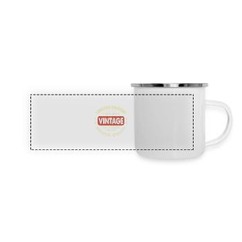 Jahrgang 2006 Retro 2006 Geburtstagsgeschenk - Panorama Emaille-Tasse - Weiß - Vorne