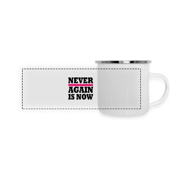 Never again is now - Panoramic Camper Mug - white - Front