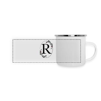 Letter R - Panoramic Camper Mug - white - Front
