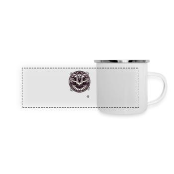 Tauben der Wut - Panorama Emaille-Tasse - Weiß - Vorne