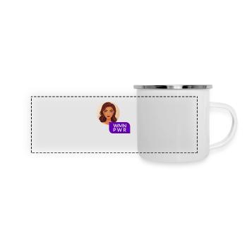 WMN PWR - Female Face - 02 - Panoramic Camper Mug - white - Front