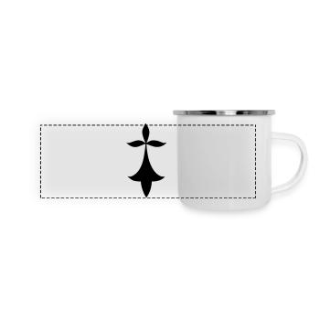 HERMINE - Mug panoramique émaillé - blanc - Devant