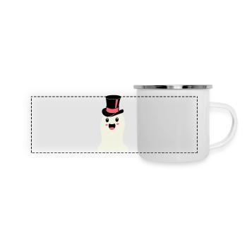 geist - Panorama Emaille-Tasse - Weiß - Vorne
