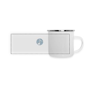 Note de musique Harmonie de tonalité de musique - Mug panoramique émaillé - blanc - Devant