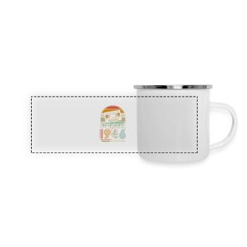 Millésime légendaire 1946 - 78 ans - Mug panoramique émaillé - blanc - Devant