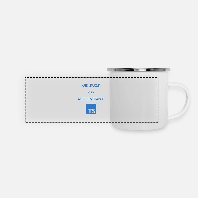 TS typescript developer gift - Panoramic Camper Mug - white