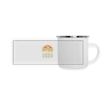 Inspiration 2020 Vintage Vintage Design - Mug panoramique émaillé - blanc - Devant