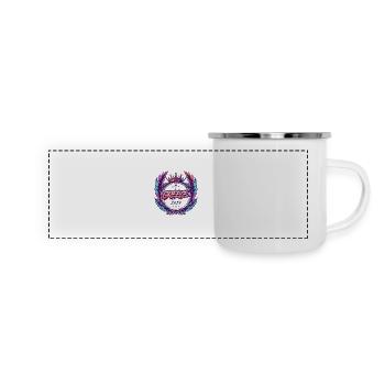 Armoiries de la Grèce 2024 - Mug panoramique émaillé - blanc - Devant