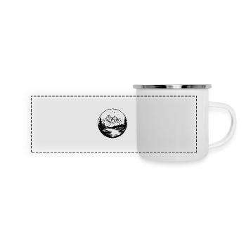 Mountains Landscape - Panoramic Camper Mug - white - Front