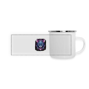 dont worry birthday present idea birthday present - Panorama Emaille-Tasse - Weiß - Vorne