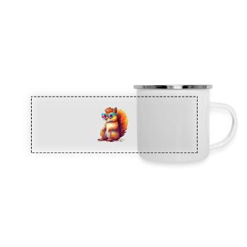 Pixulo the Squirrel - Panoramic Camper Mug - white - Front
