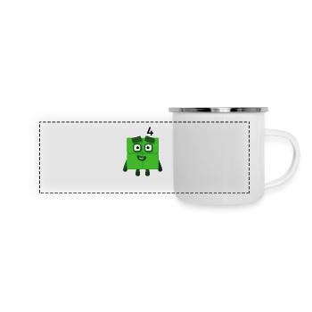 4 square - Panoramic Camper Mug - white - Front