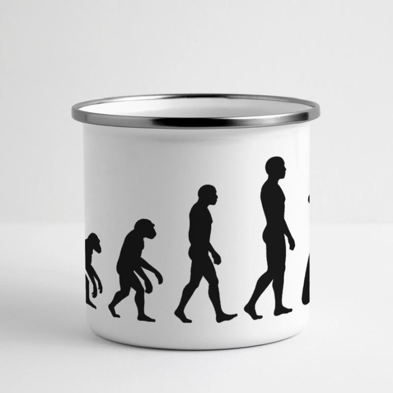 Évolution des fléchettes, forme finale, cent quatre-vingts Mug panoramique émaillé