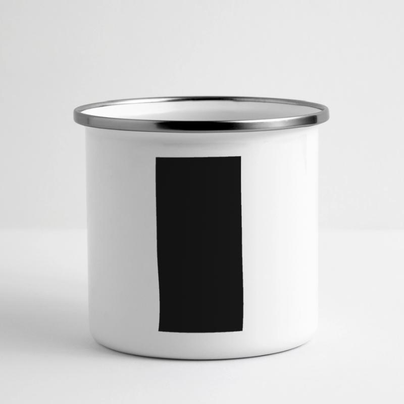 Rectangle Mug panoramique émaillé