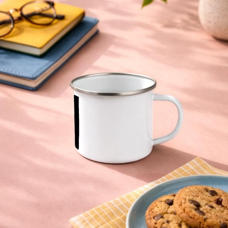 Rectangle Mug panoramique émaillé