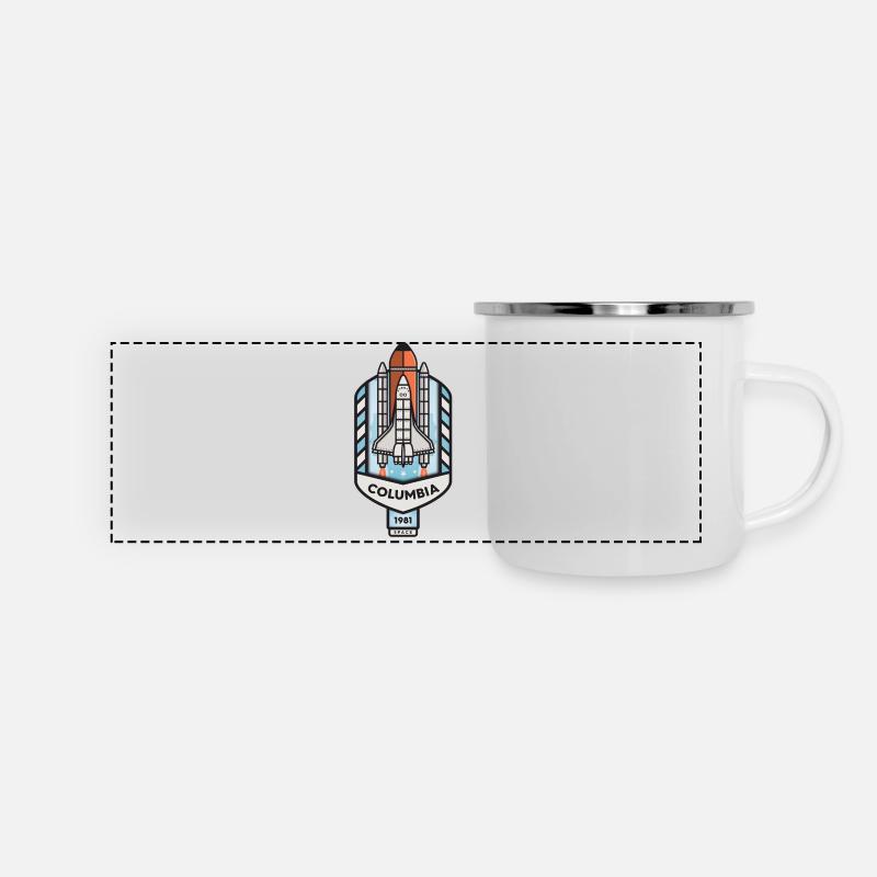 Columbia Space Shuttle - Panoramic Camper Mug - white