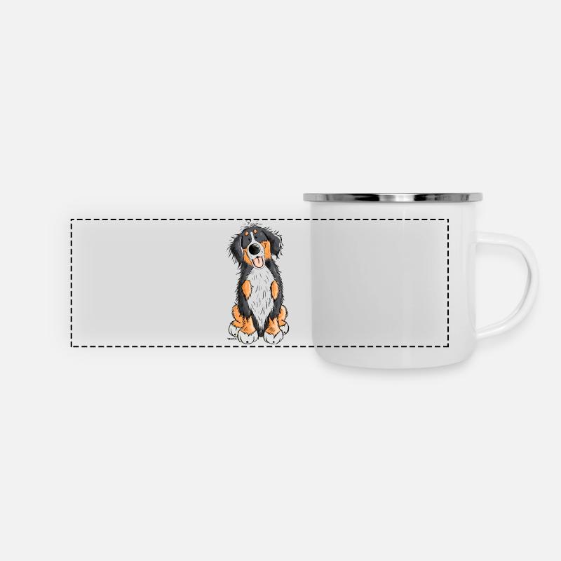 Bernese Mountain Dog - Panoramic Camper Mug - white