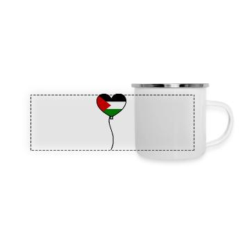Free palestine - Panoramic Camper Mug - white - Front