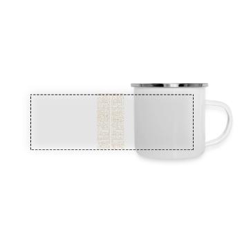 Runes anciennes - Mug panoramique émaillé - blanc - Devant