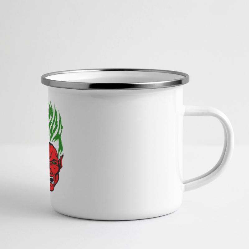 Stapooa Dämon Farbe Panorama Emaille-Tasse