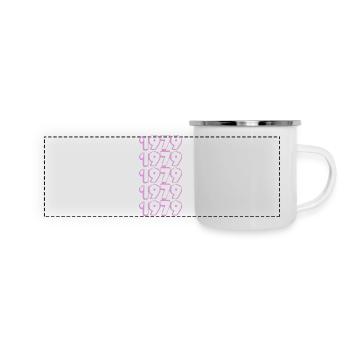Né en 1979 - Mug panoramique émaillé - blanc - Devant