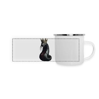 Wurm - Panorama Emaille-Tasse - Weiß - Vorne
