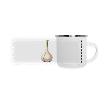 Ail - Mug panoramique émaillé - blanc - Devant