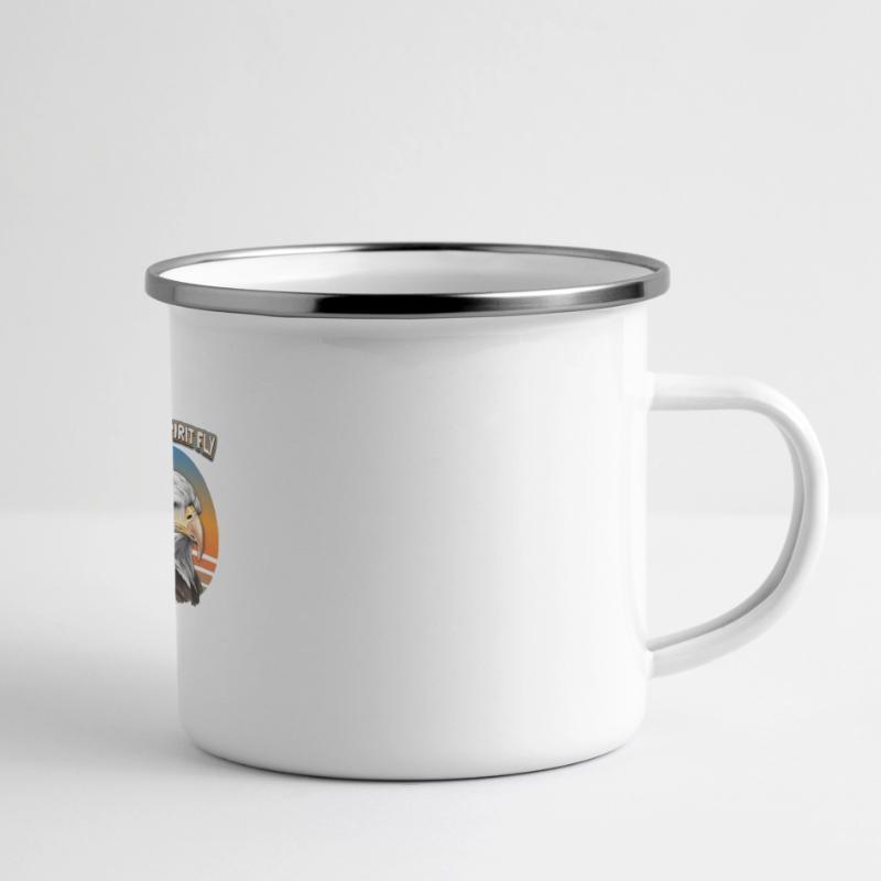 Eagle Motif, Eagle Illustration, Saying Panoramic Camper Mug