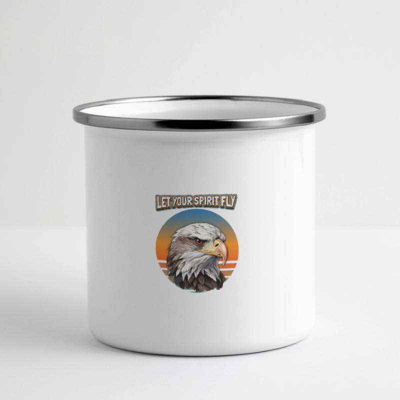 Eagle Motif, Eagle Illustration, Saying Panoramic Camper Mug
