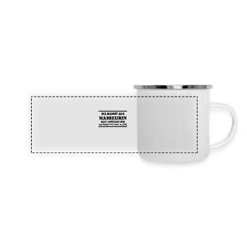 Masseurin Spruch Beruf Massage Masseurin Geschenk - Panorama Emaille-Tasse - Weiß - Vorne