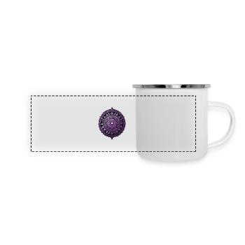 Mandala Design Aesthetic Pattern Spiritual - Panoramic Camper Mug - white - Front