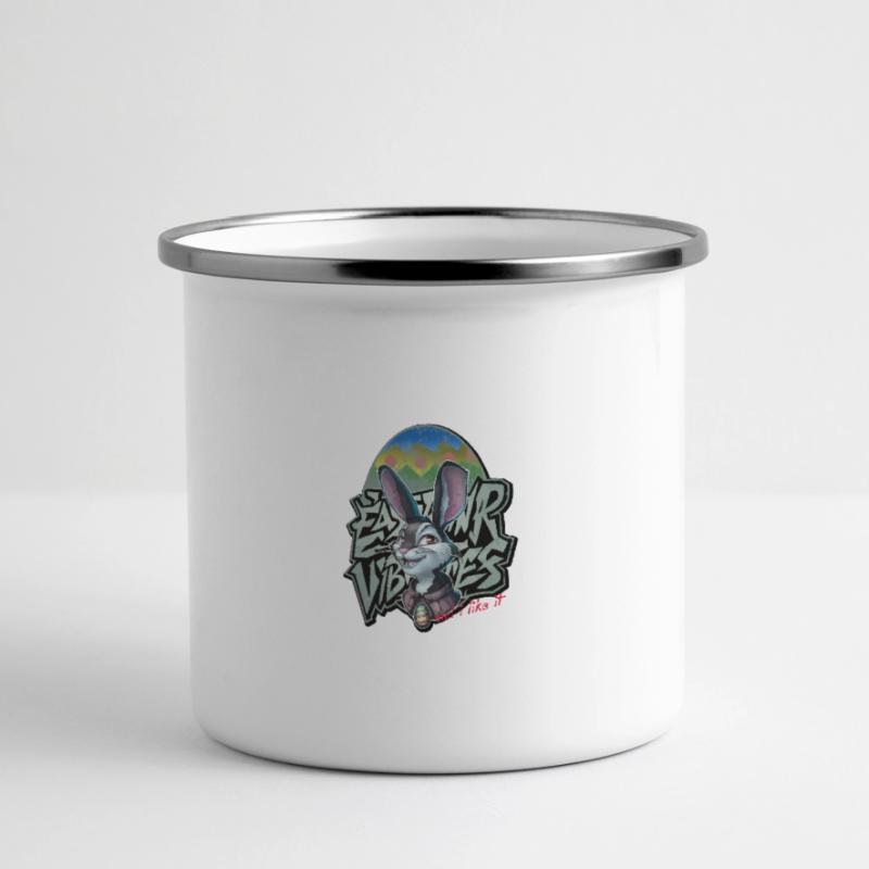 Easter Bunny Easter Spring Feelings Graffiti Gift Panoramic Camper Mug