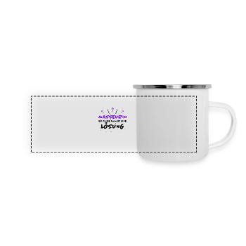 Masseurin Spruch Beruf Lustiges Masseurin Geschenk - Panorama Emaille-Tasse - Weiß - Vorne