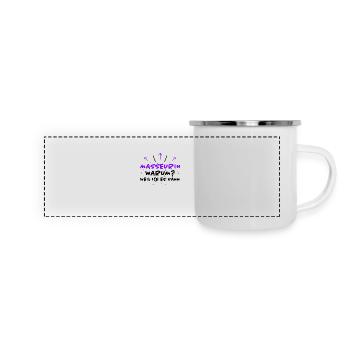 Masseurin Spruch Beruf Lustiges Masseurin Geschenk - Panorama Emaille-Tasse - Weiß - Vorne