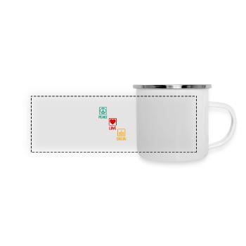 Circus Peace Love Circus Circus Performer Gift - Panoramic Camper Mug - white - Front