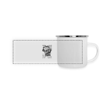 Aquascaping Moderner tropischer Fischhalter Aquarianer - Panorama Emaille-Tasse - Weiß - Vorne