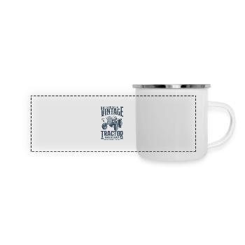 Vintage Tractor Farmer Birthday Born In 1931 - Panoramic Camper Mug - white - Front