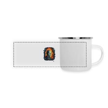 Cyborg Technology Dungeon - Panoramic Camper Mug - white - Front