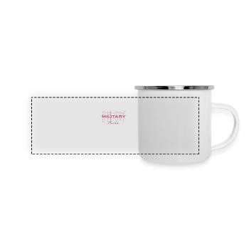 Militärkrankenschwester Krankenschwester Medizinische Krankenschwestern Stilvoll - Panorama Emaille-Tasse - Weiß - Vorne