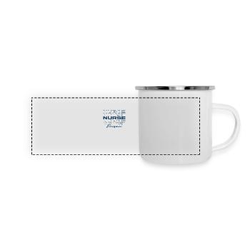Gefängniskrankenschwester Krankenschwestern Stilvoll - Panorama Emaille-Tasse - Weiß - Vorne