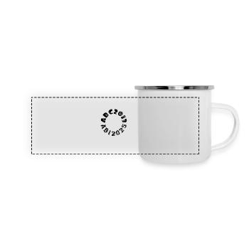Abi 2025 - Abitur - Spruch - Panorama Emaille-Tasse - Weiß - Vorne
