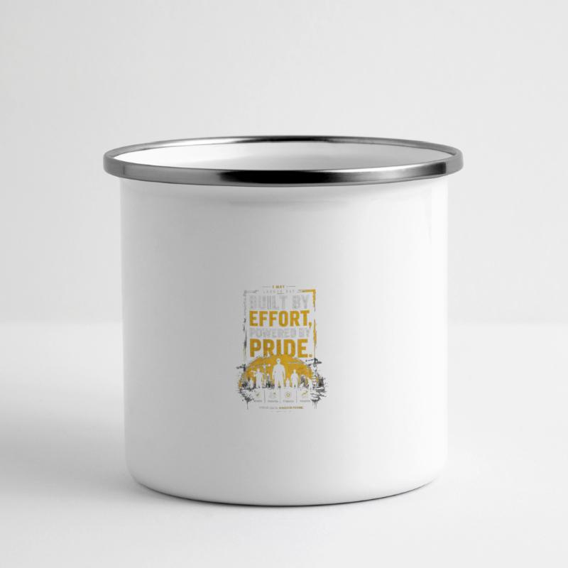 Built by Effort, Powered by Pride labord day Panoramic Camper Mug