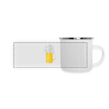 Ice Cold Bers - Mug panoramique émaillé - blanc - Devant
