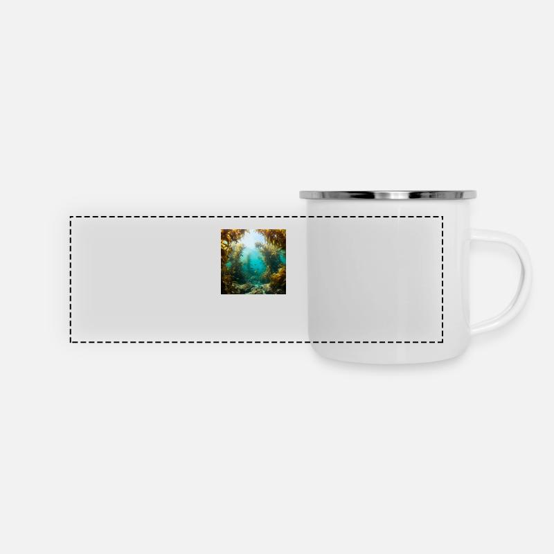 Kelp forest - Panoramic Camper Mug - white