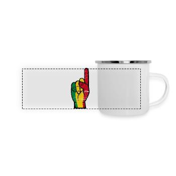 Drapeau du Mali numéro 1 utilisé - Mug panoramique émaillé - blanc - Devant