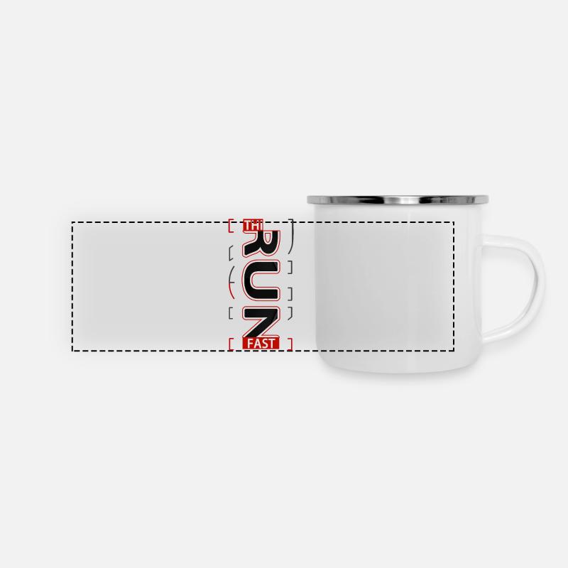 THINK FAST Running sport experience V1 - Panoramic Camper Mug - white