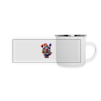 Clown / Circus / Carnival / Carnival / Playful - Panoramic Camper Mug - white - Front