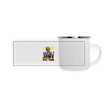 great Times - Panorama Emaille-Tasse - Weiß - Vorne