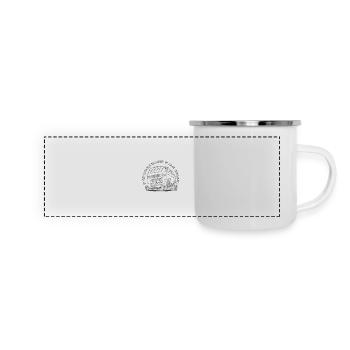 CONÇU EN AUTRICHE À GRAZ - Mug panoramique émaillé - blanc - Devant